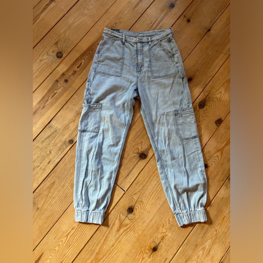 American Eagle Outfitters Light Denim Joggers